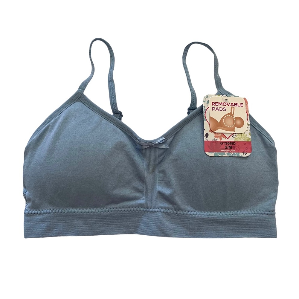 NWT Girls Training Bra with Removable Pads Size S/M